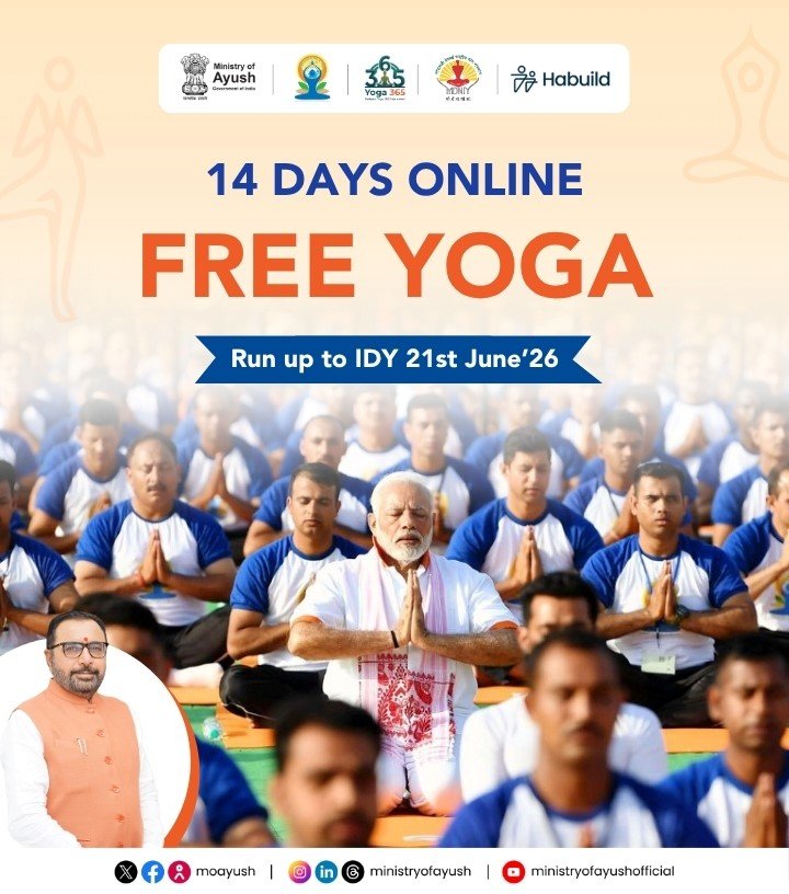 Join the “100 Days Free Live Yoga Sessions