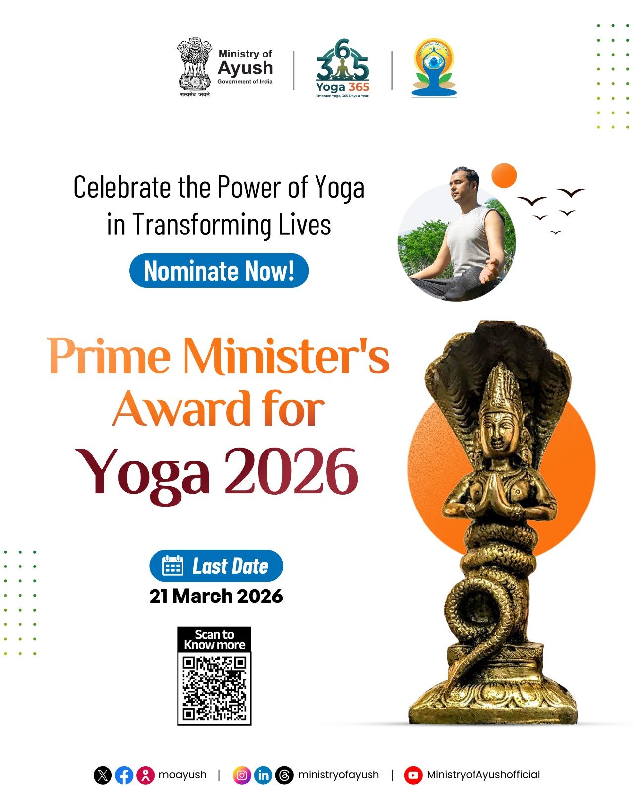 Prime Minister’s Award for Yoga – 2026