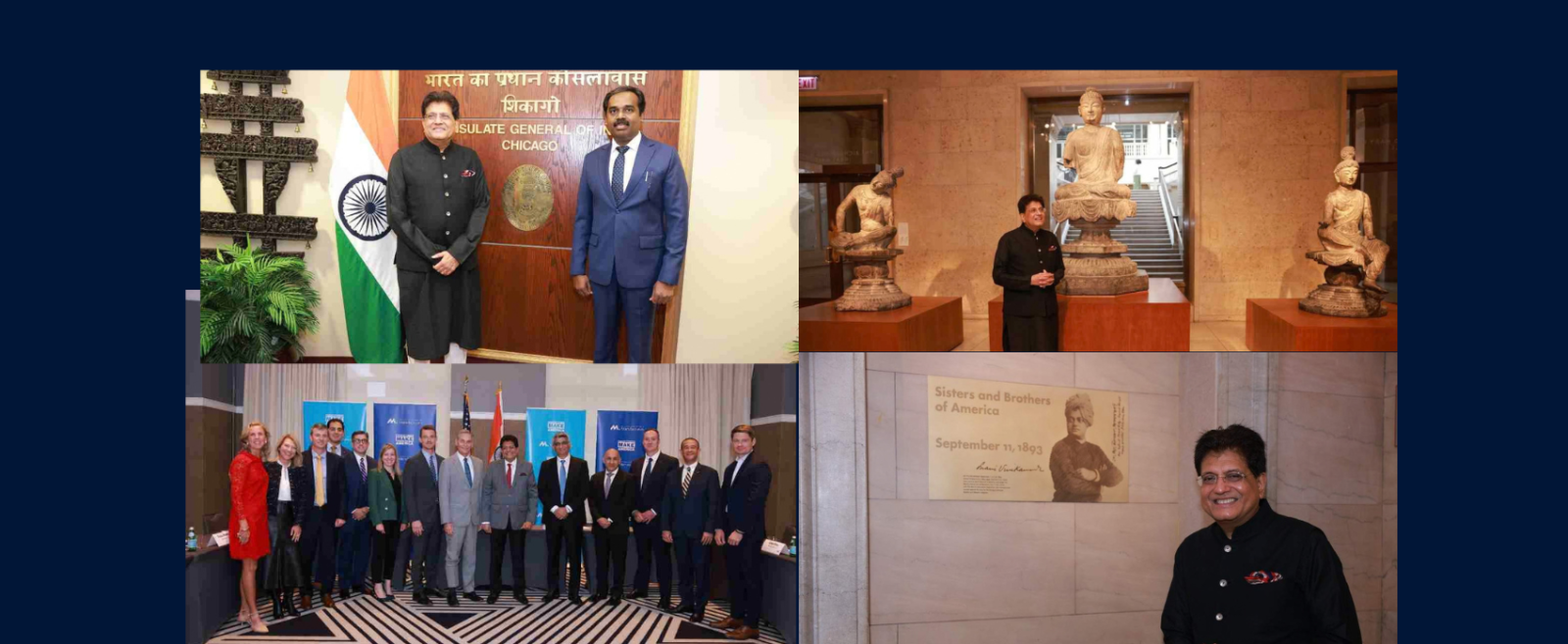 Visit of Hon’ble Commerce and Industry Minister Shri Piyush Goyal to Milwaukee & Chicago: 29 September – 03 October 2026.