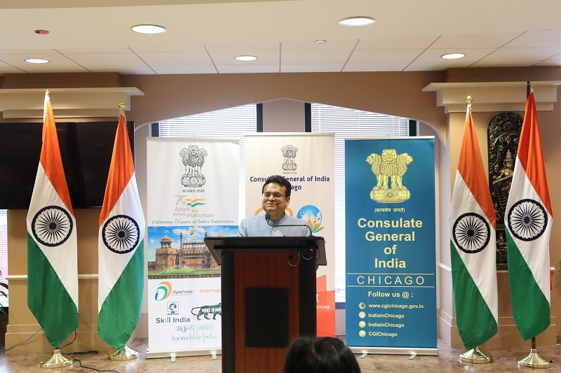Independence Day celebration at the Consulate General of India in Chicago