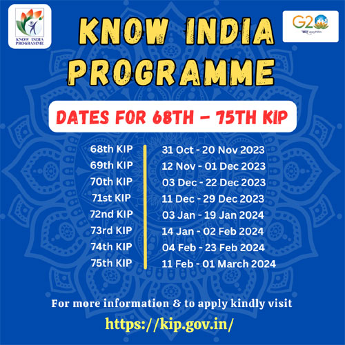 Know India Programme - 68th - 75th Editions